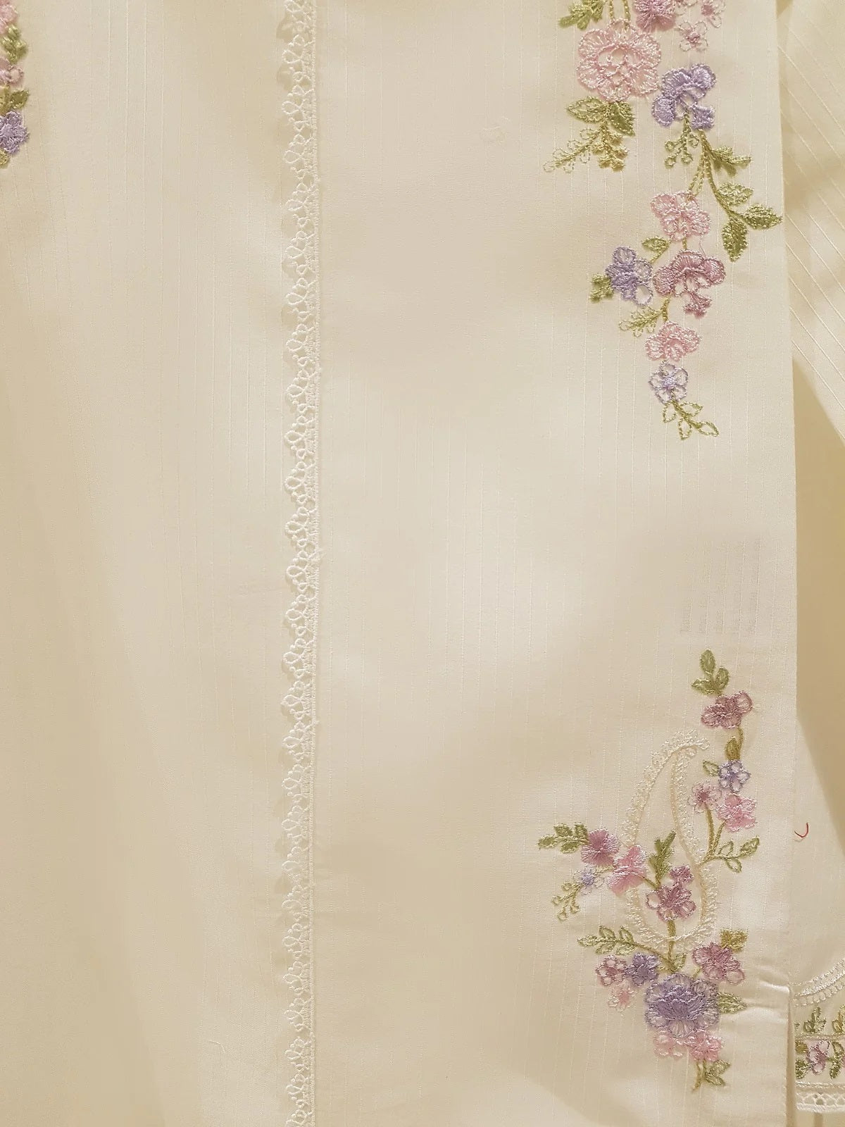 Agha Noor Pure Jacquard Lawn Embroidered Stitched Shirt HD-147601