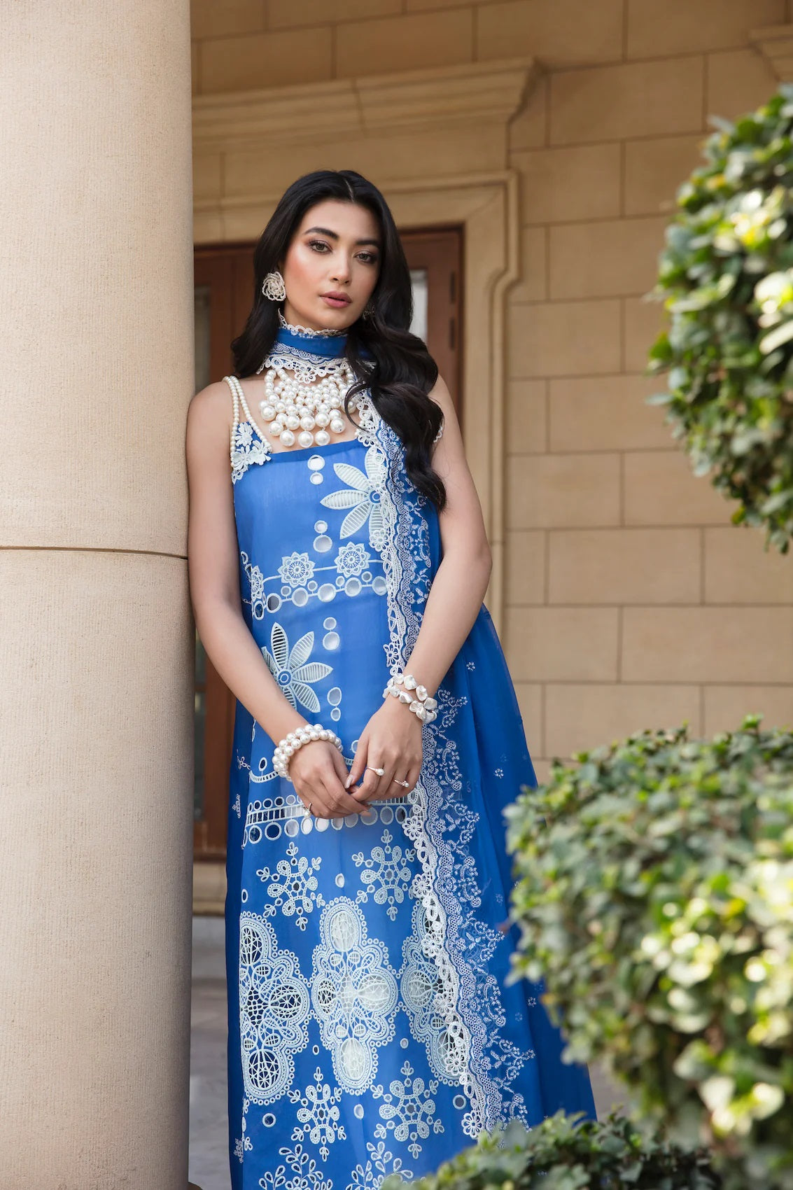 Sable Vogue Embroidered Lawn Suits Unstitched 3 Piece SL-03-23-V1 NEBULA - Luxury Collection