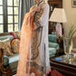 Qalamkar Qline Embroidered Lawn Unstitched 3 Piece Suit - BL 04