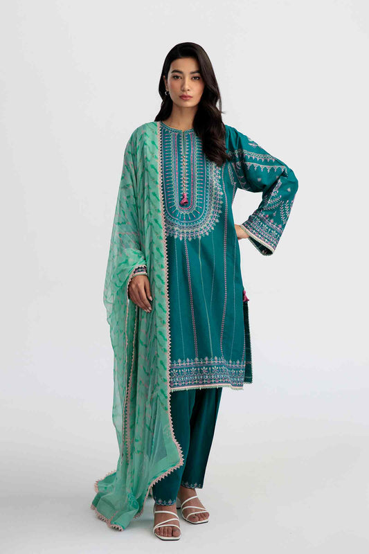 Coco by Zara Shahjahan Embroidered Lawn Suits Unstitched 3 Piece Z23-4a