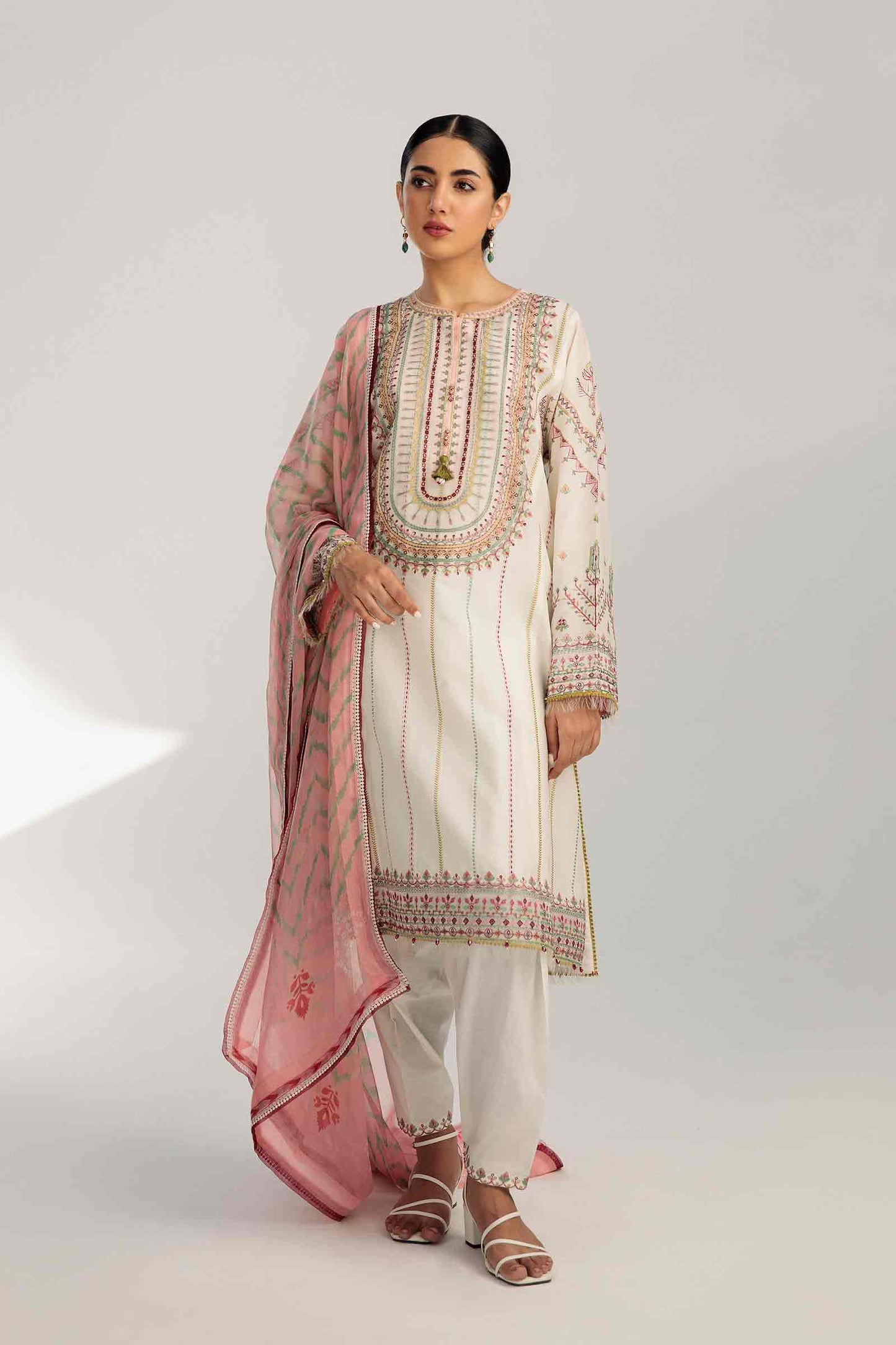 Coco by Zara Shahjahan Embroidered Lawn Suits Unstitched 3 Piece Z23-4b