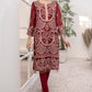Azure Luxury Formal Chiffon Kurti Unstitched 1 Piece - AZK 04 Rouge Gold