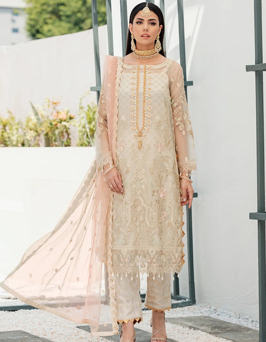 Nafasat By Emaan Adeel Embroidered Organza Suits Unstitched 3 Piece NF-04