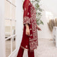 Azure Luxury Formal Chiffon Kurti Unstitched 1 Piece - AZK 04 Rouge Gold