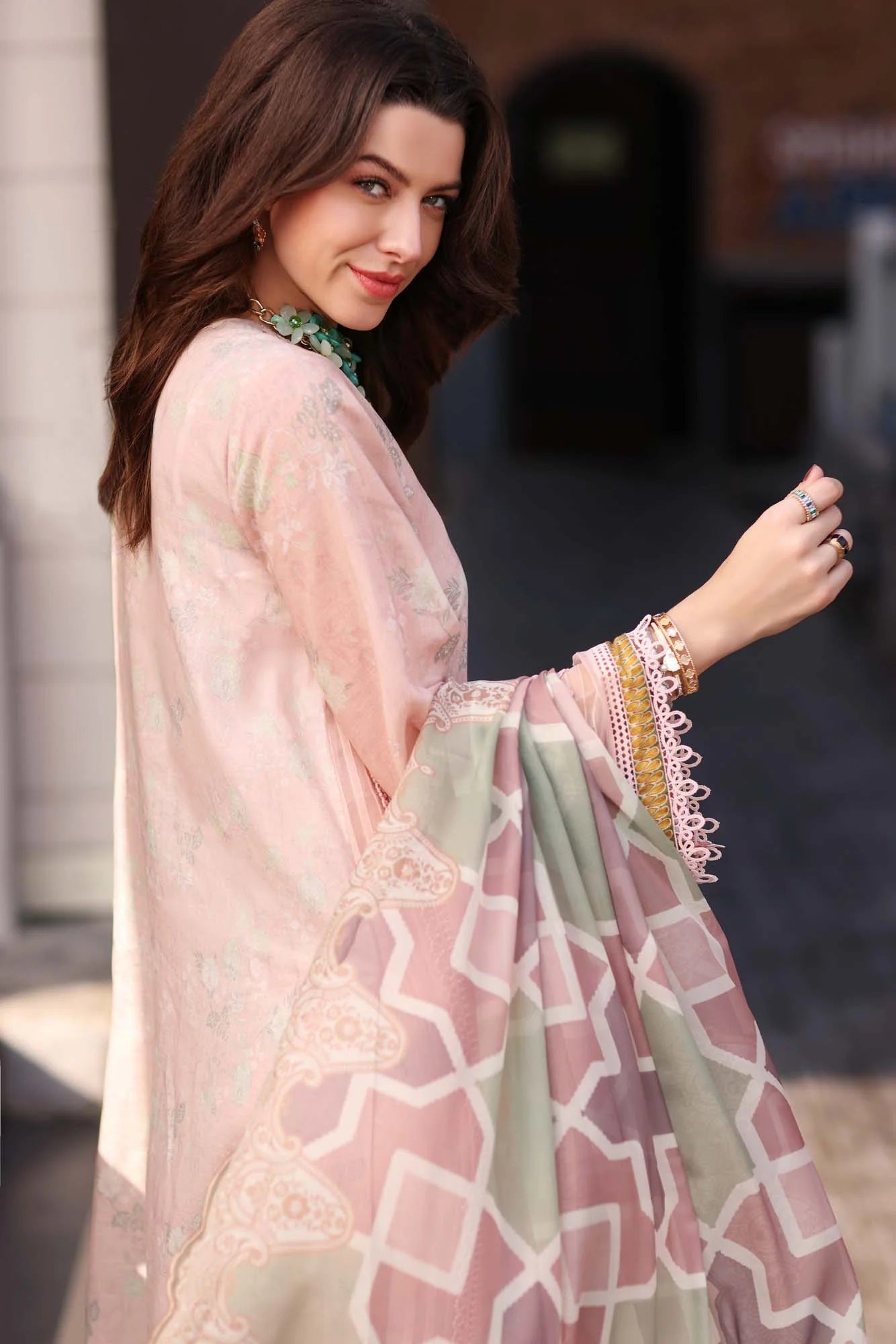 Noor by Saadia Asad Embroidered Lawn Suits Unstitched 3 Piece D-4B