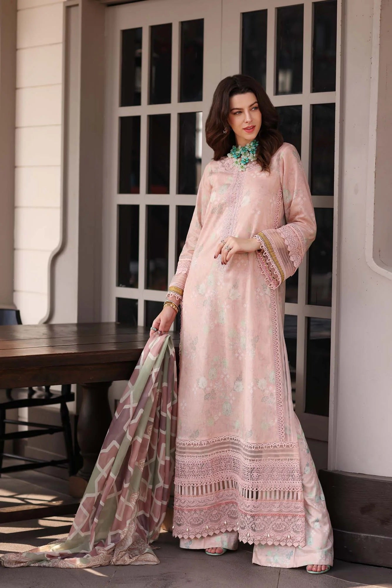 Noor by Saadia Asad Embroidered Lawn Suits Unstitched 3 Piece D-4B