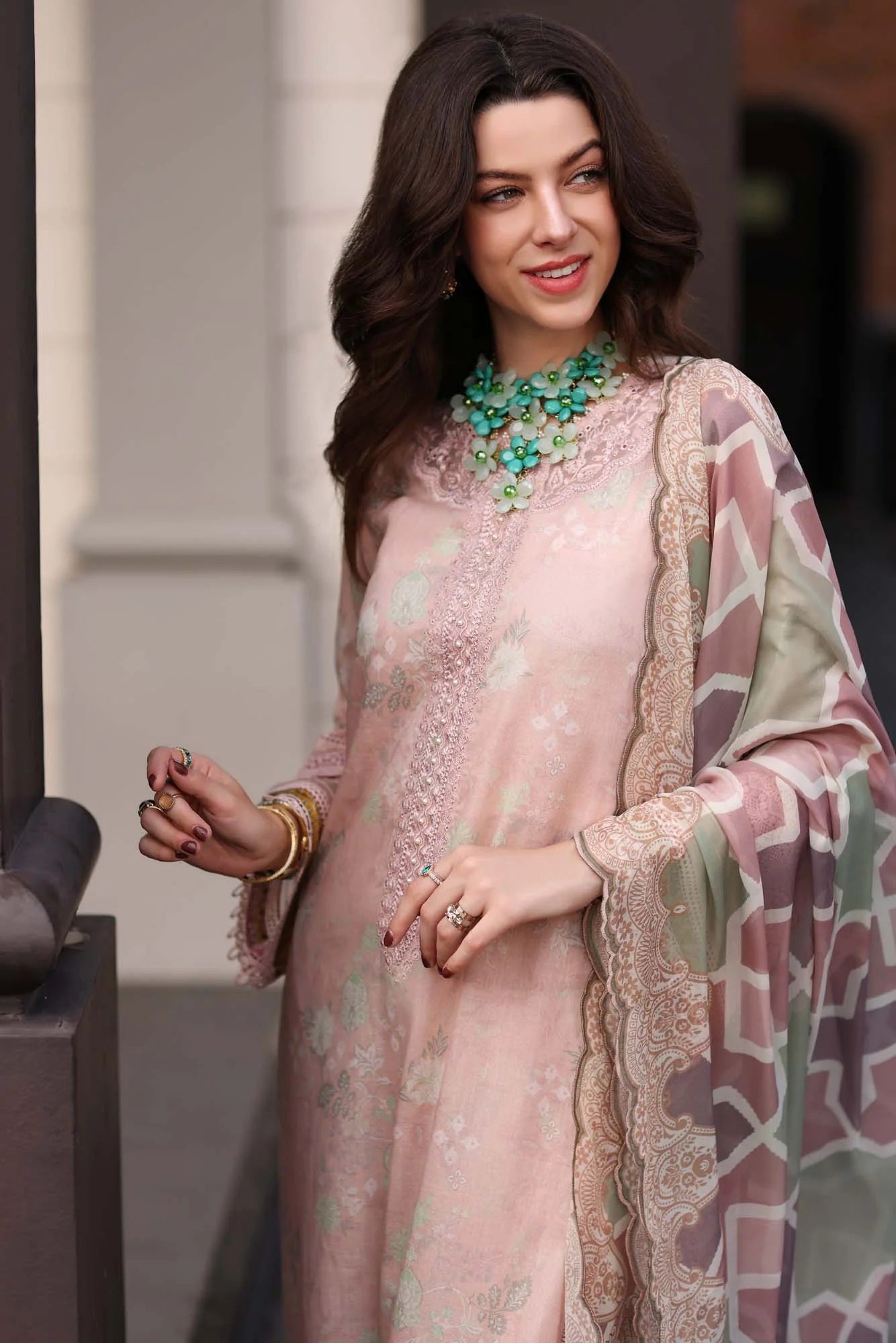 Noor by Saadia Asad Embroidered Lawn Suits Unstitched 3 Piece D-4B