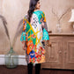 Adan Libas Printed Cambric Stitched Kurti - C1 04