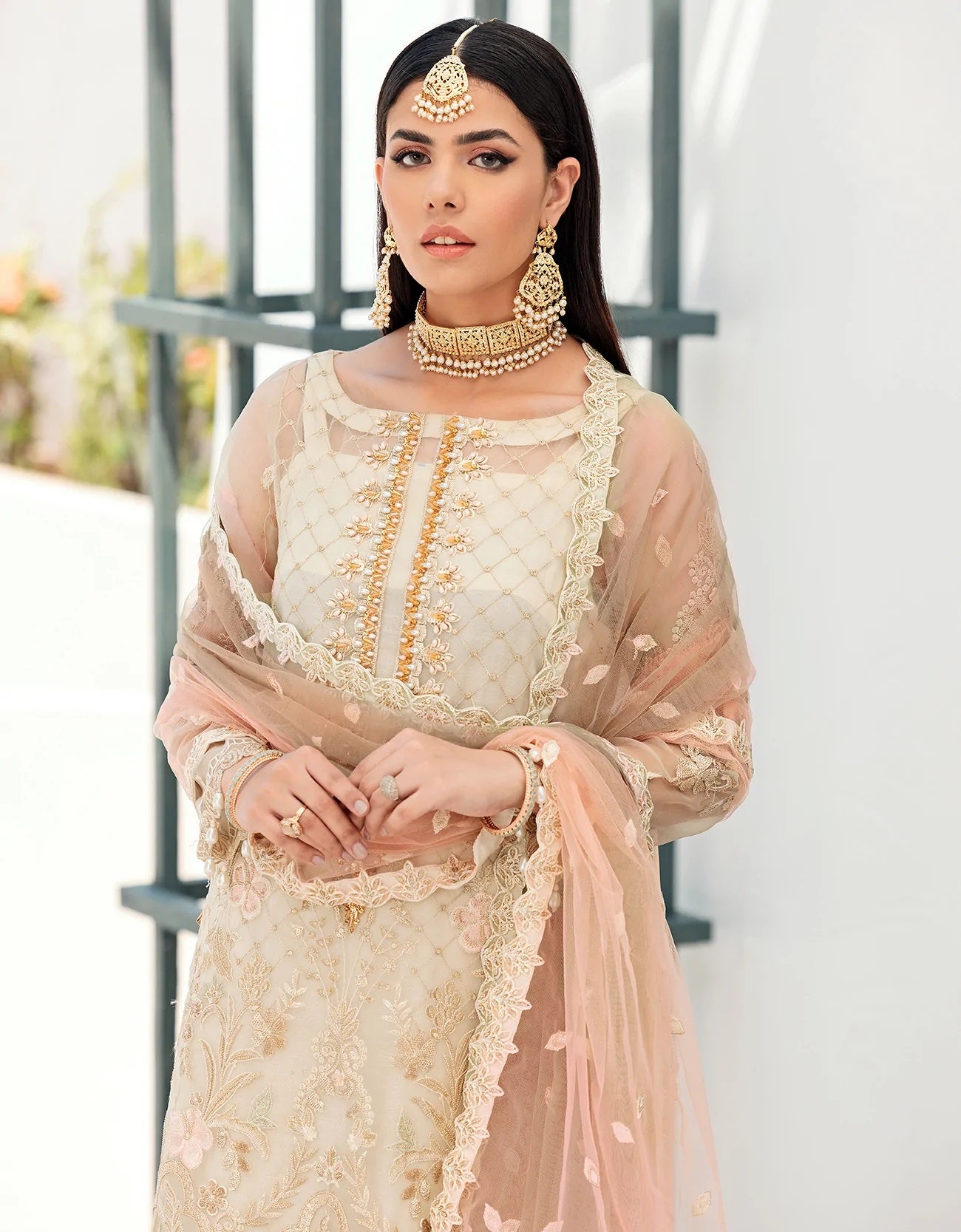 Nafasat By Emaan Adeel Embroidered Organza Suits Unstitched 3 Piece NF-04