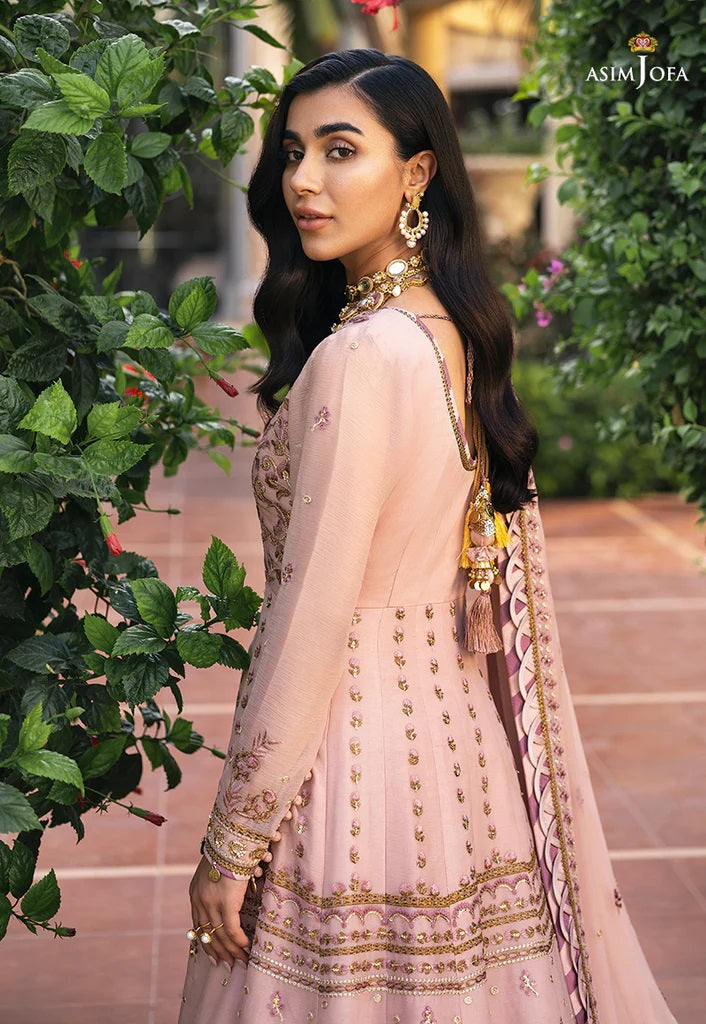 Mehr o Mah by Asim Jofa Festive Embroidered 3pc Unstitched Suit AJM-04