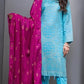 Salitex Self Jacquard Lawn Unstitched 3 Piece Suit -WK 515