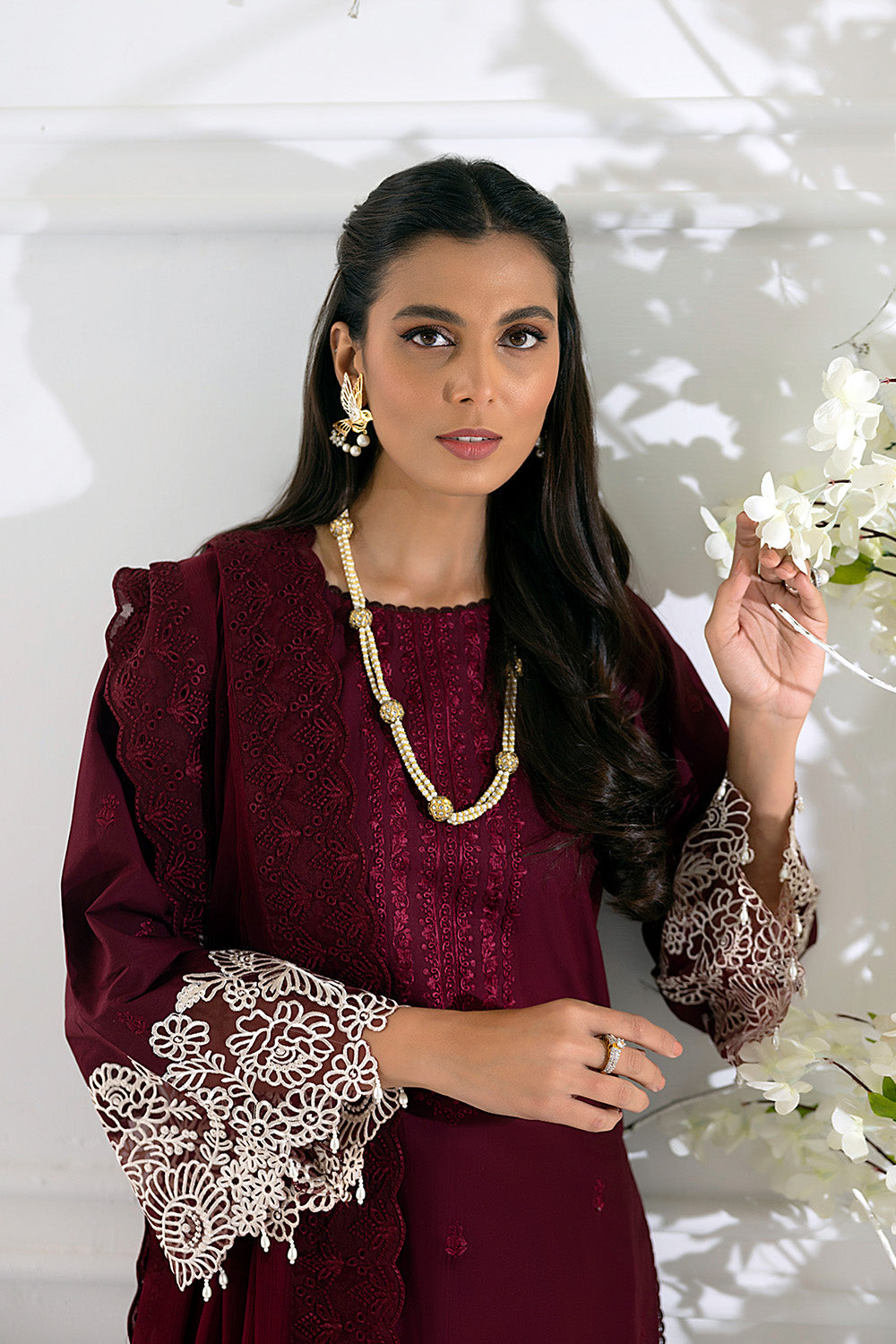 Azure Embroidered Lawn Suits Unstitched 3 Piece AZFL 53 Geranium