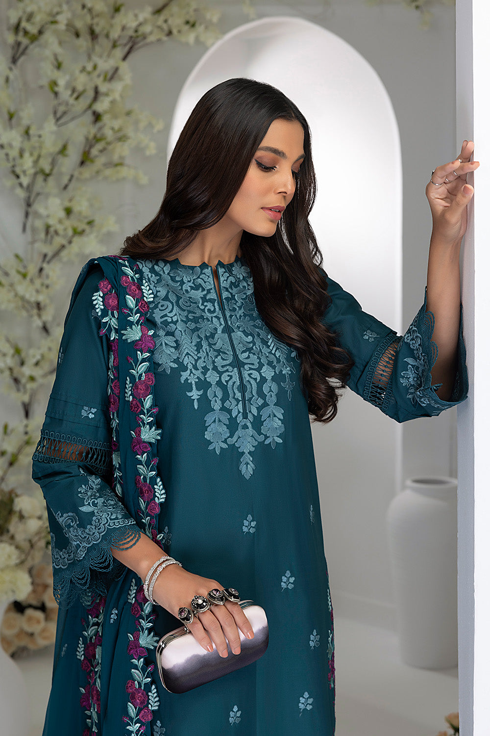 Azure Embroidered Lawn Suits Unstitched 3 Piece AZFL 54 Moonlight