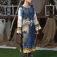 Salitex Cotton Satin Embroidered 3 Piece Unstitched Suit - WK 575