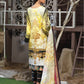 Salitex Cotton Satin Embroidered 3 Piece Unstitched Suit - WK 580
