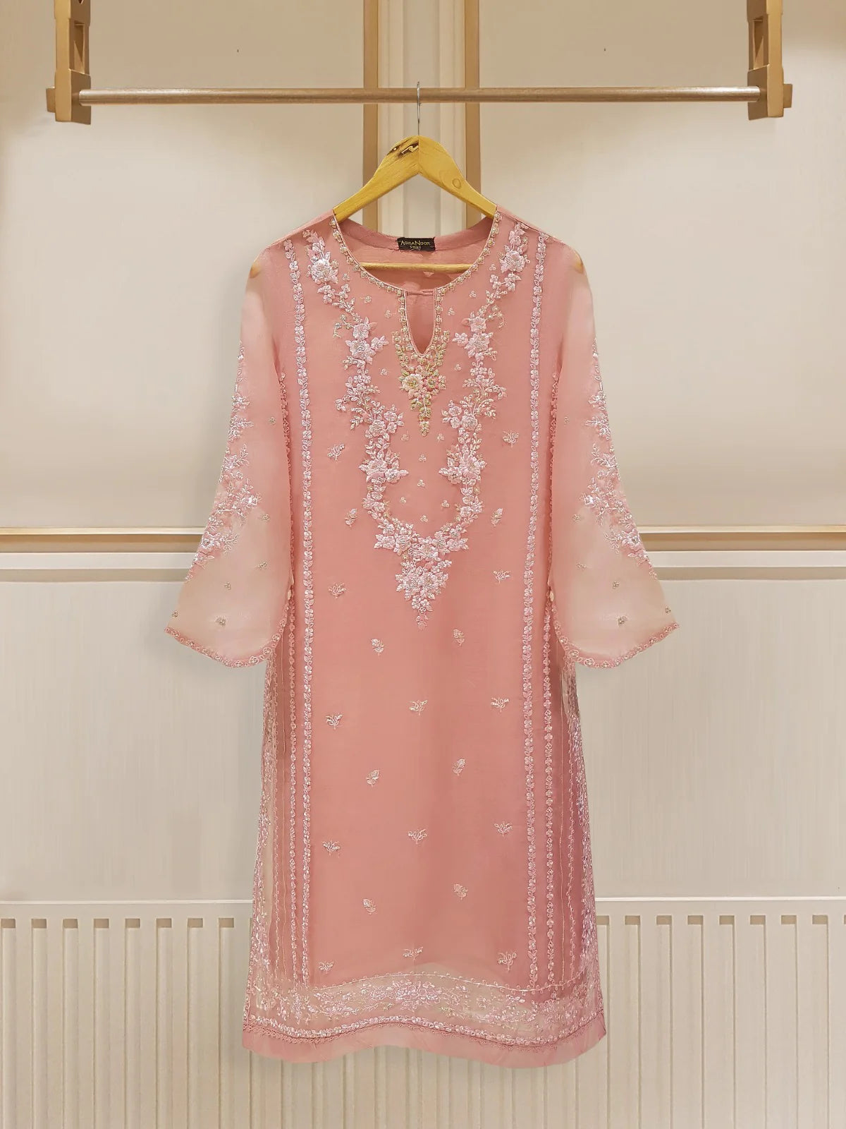 Agha Noor 2pc Pure Organza Stitched Shirt with Dupatta HD-885601