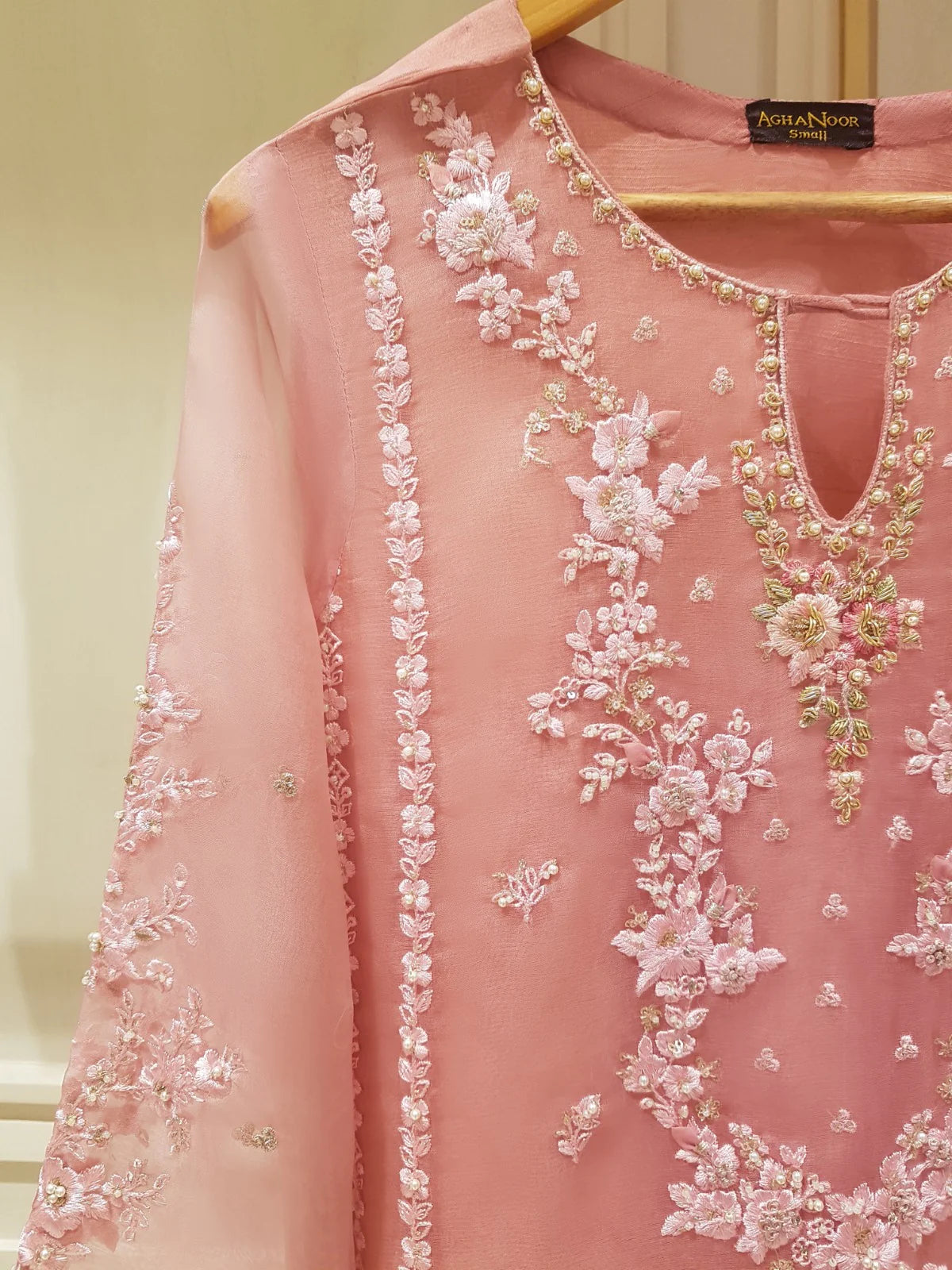 Agha Noor 2pc Pure Organza Stitched Shirt with Dupatta HD-885601