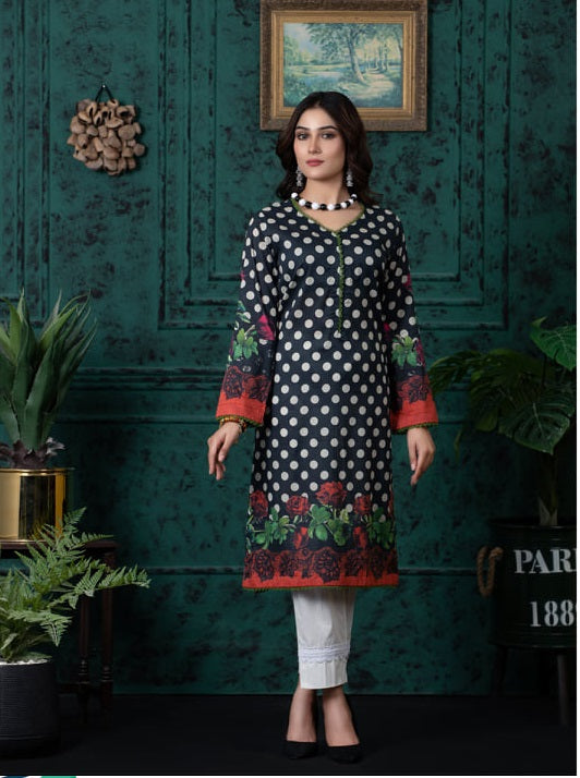 Regalia Digital Printed Cotton Kurti 1 Piece Unstitched RKV1-5