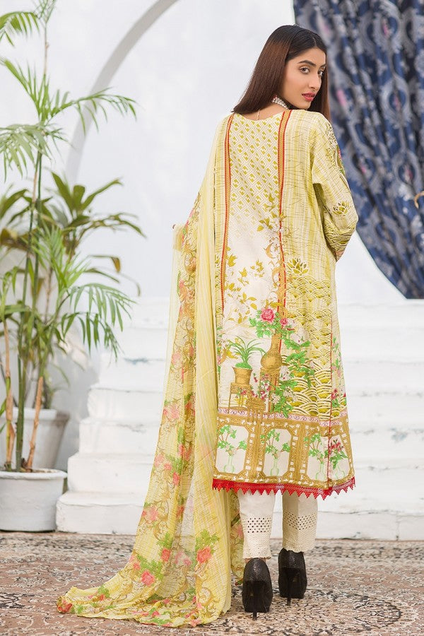 Noor Jahan Embroidered Lawn Unstitched 3 Piece Suit - SS05