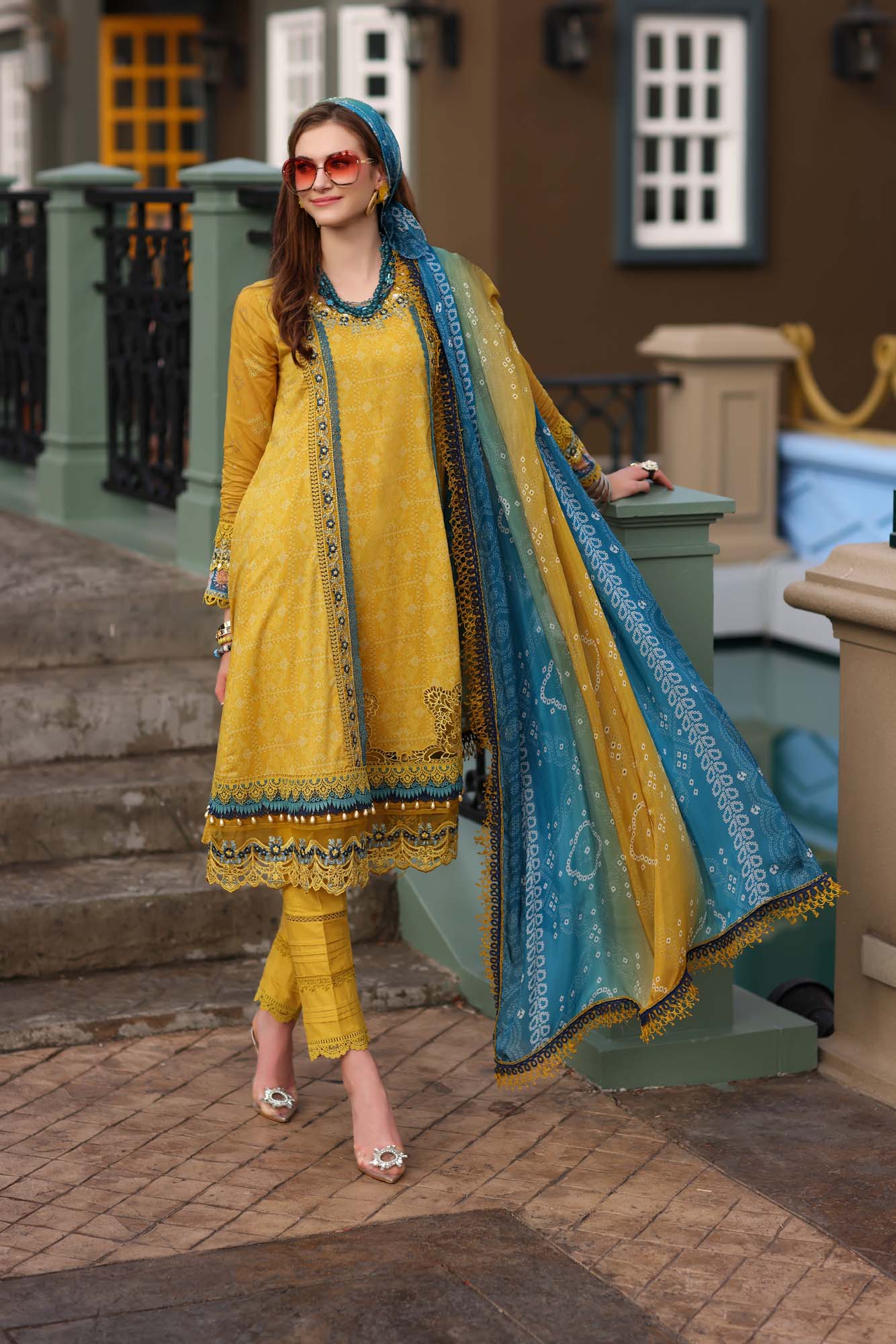Noor by Saadia Asad Embroidered Lawn Suits Unstitched 3 Piece D-5B