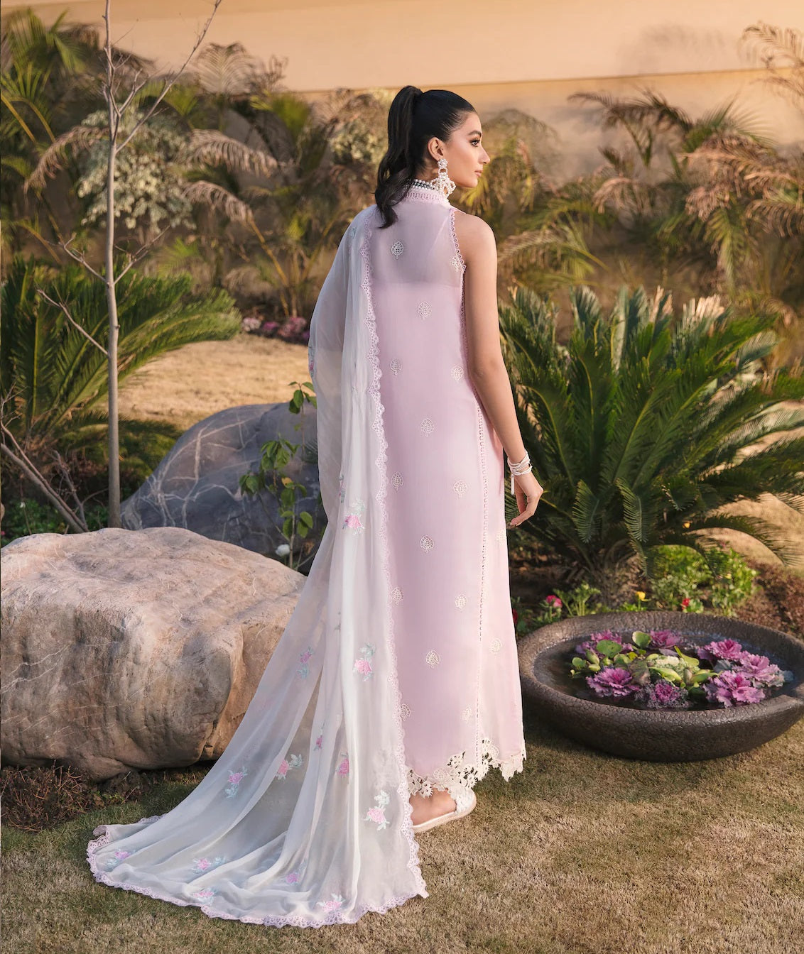 Sable Vogue Embroidered Lawn Suits Unstitched 3 Piece SL-05-23-V1 SAKURA - Luxury Collection