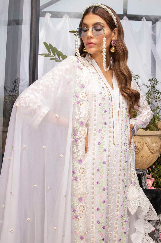 Azure Luxe Festive Organza 3 Piece Unstitched Suit - 06 WonderLand