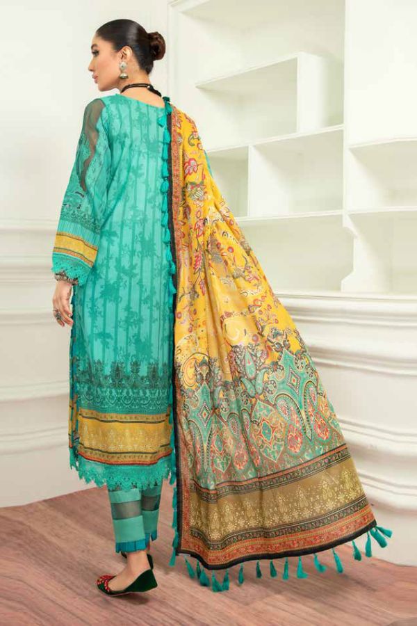 Mausummery Digital Printed Lawn Unstitched 3 Piece Suit – 06 Goldenrod