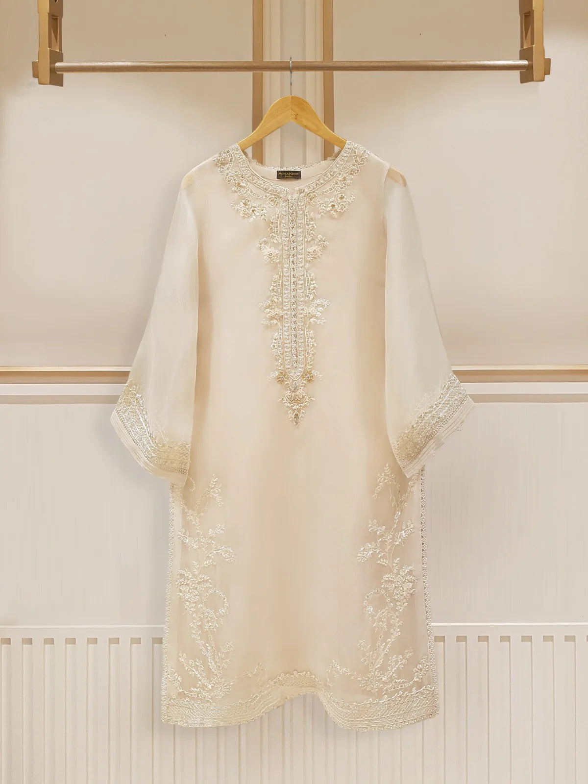 Agha Noor 2pc Pure Organza Stitched Shirt with Dupatta HD-206601