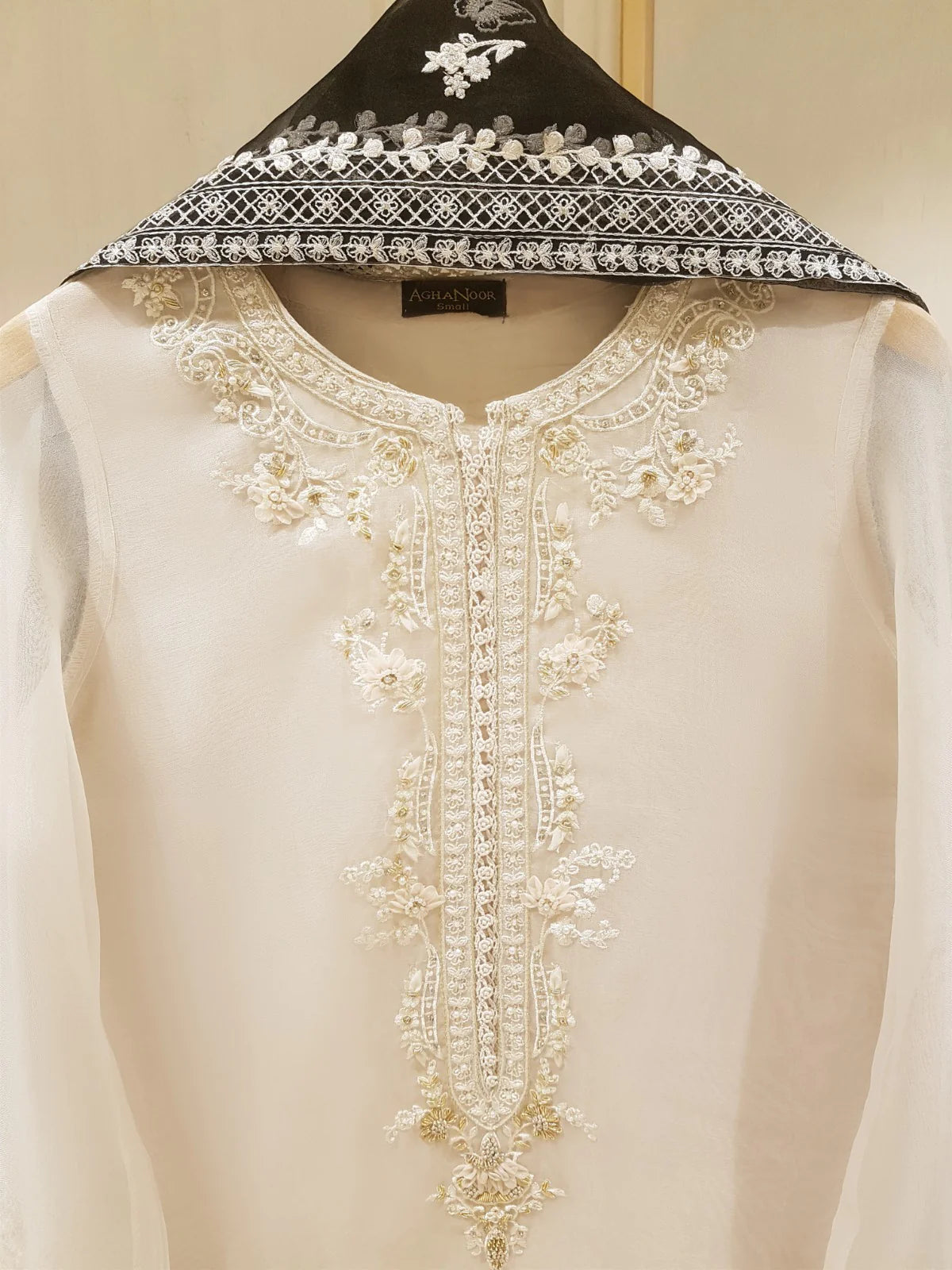 Agha Noor 2pc Pure Organza Stitched Shirt with Dupatta HD-206601