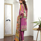 Rang Rasiya Zoya Embroidered Lawn Unstitched 3 piece Suit  - D611 Blooming Magenta