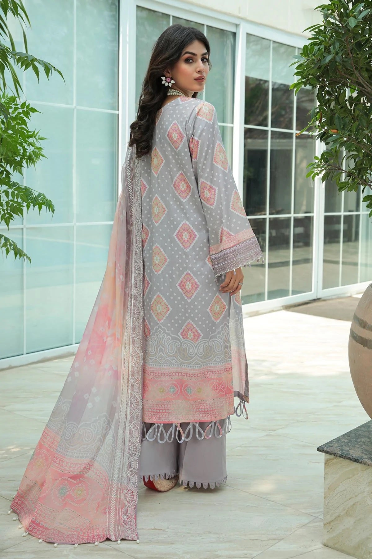 Gardenia By Nureh Embroidered Lawn Suits Unstitched 3 Piece NS-63 - Summer Collection
