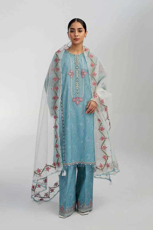 Coco by Zara Shahjahan Embroidered Lawn Suits Unstitched 3 Piece Z23-6b