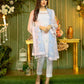 Noor e Ghazal by Fanoos Embroidered Chiffon Unstitched 3 Piece Suit - 06 CANDY