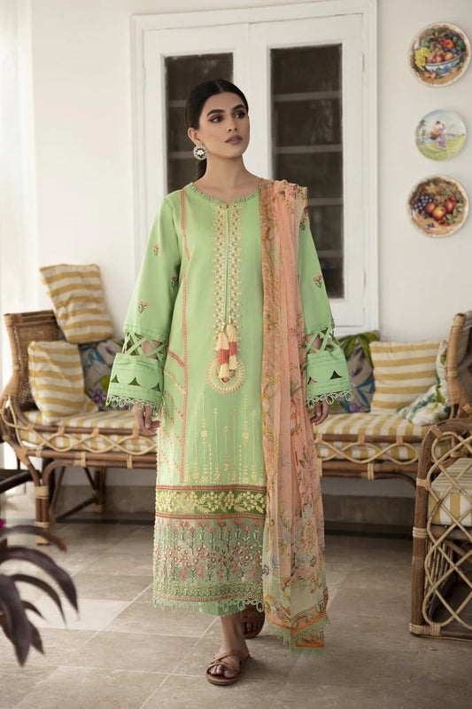 Afsaneh By Aabyaan Embroidered Lawn Suits Unstitched 3 Piece AL-06 Nazeer