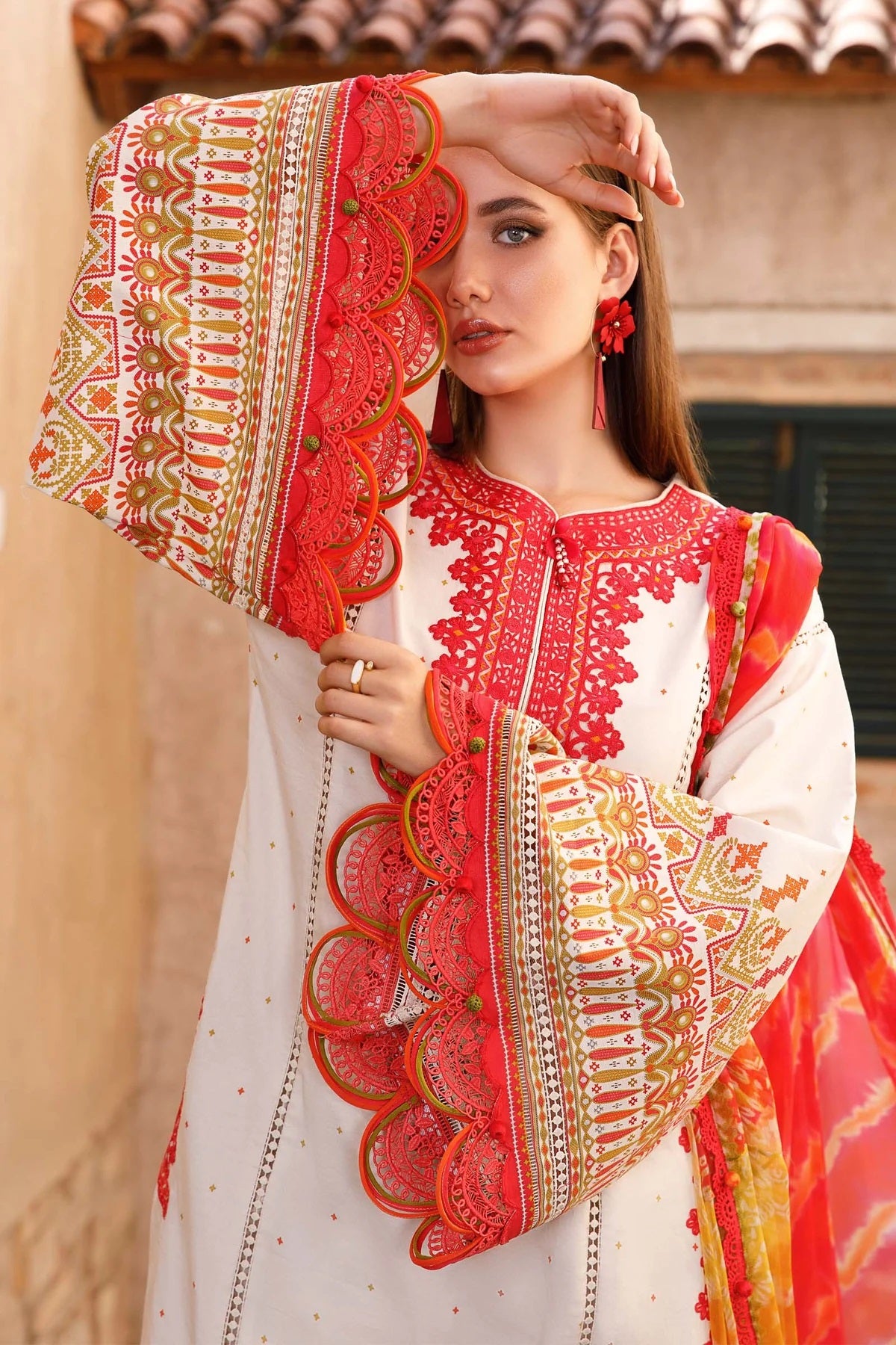 M.Prints By Maria B Embroidered Lawn Suits Unstitched 3 Piece MPT-1706-A