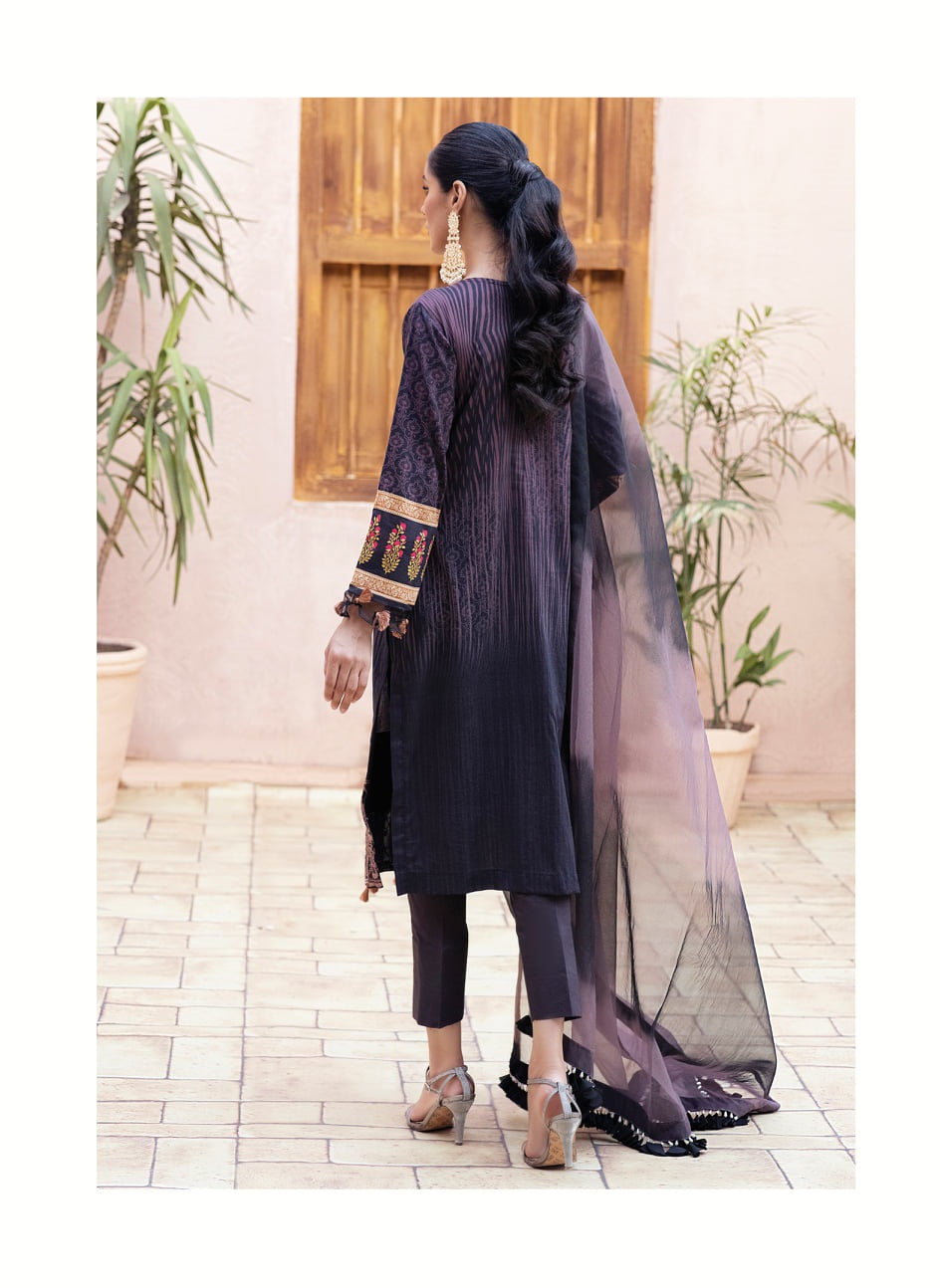 Alzohaib Premium Lawn Unstitched 3 Piece Suit  - FHPCL-2-21-06 - Festive Hues