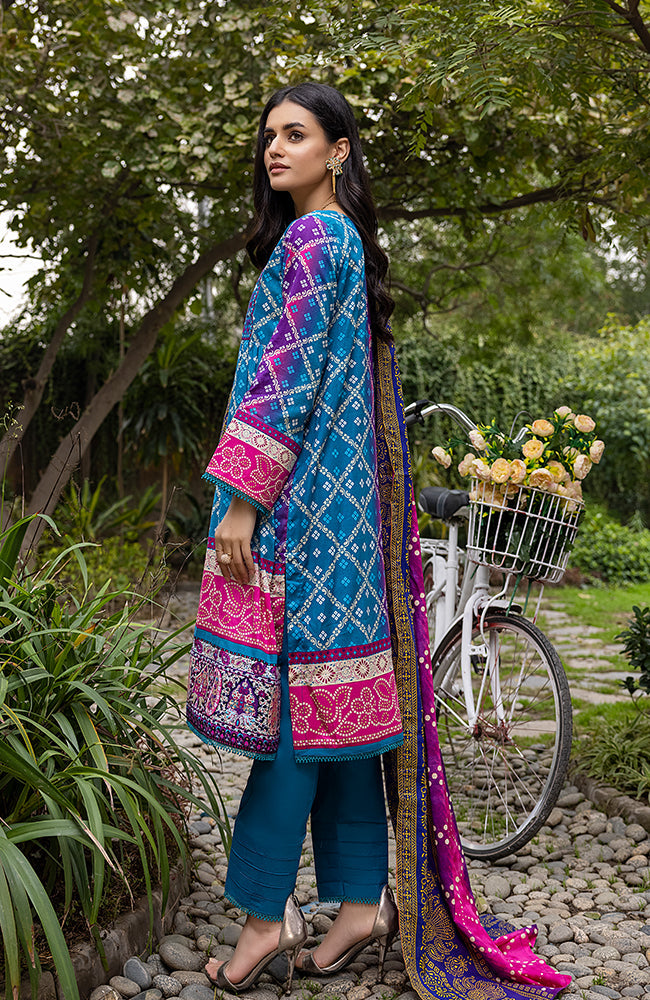 Anum by Alzohaib Printed Lawn Unstitched 3 Piece Dress - 6A