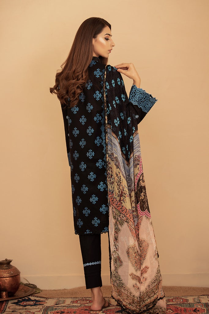 Aabyaan Embroidered Lawn Unstitched 3piece Dress - 06 Afreen