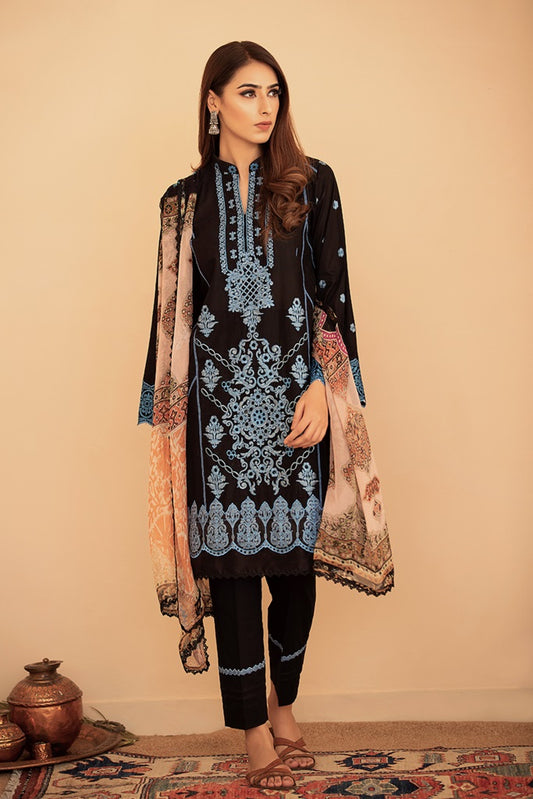 Aabyaan Embroidered Lawn Unstitched 3piece Dress - 06 Afreen