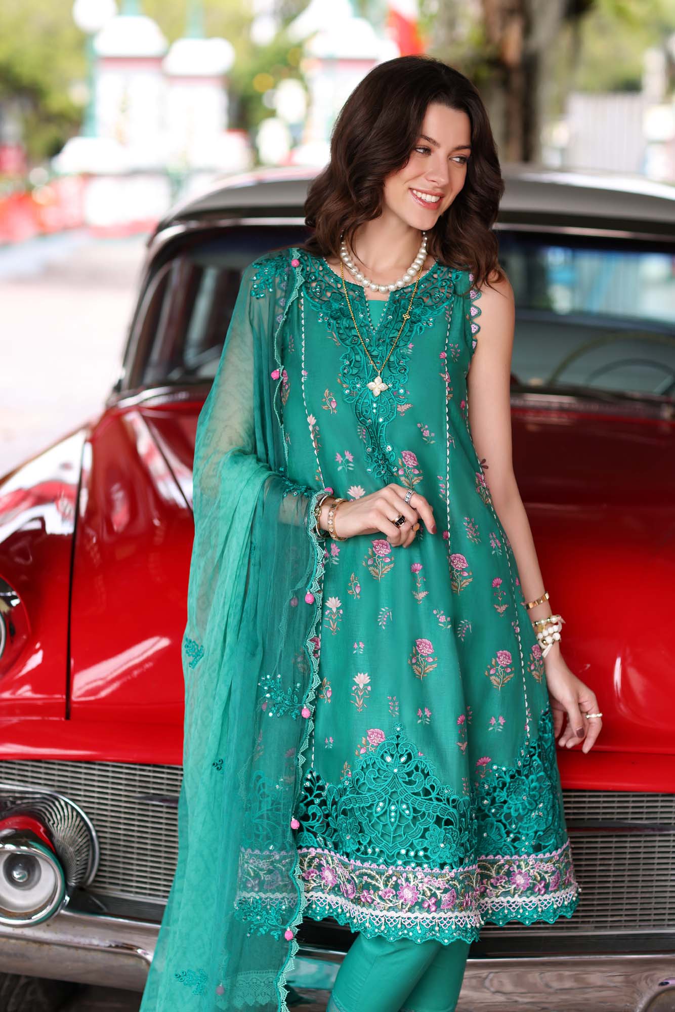 Noor by Saadia Asad Embroidered Lawn Suits Unstitched 3 Piece D-6B