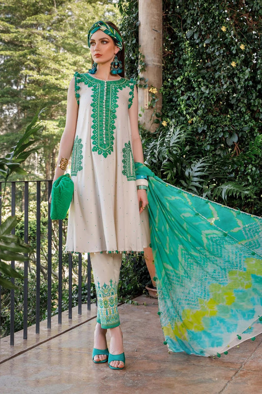 M.Prints By Maria B Embroidered Lawn Suits Unstitched 3 Piece MPT-1706-B