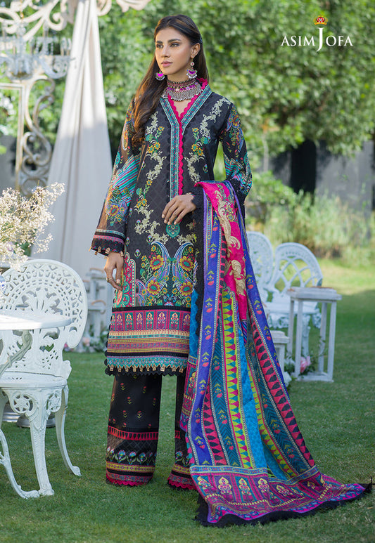 Rania By Asim Jofa Printed Lawn Suits Unstitched 3 Piece AJPR-07