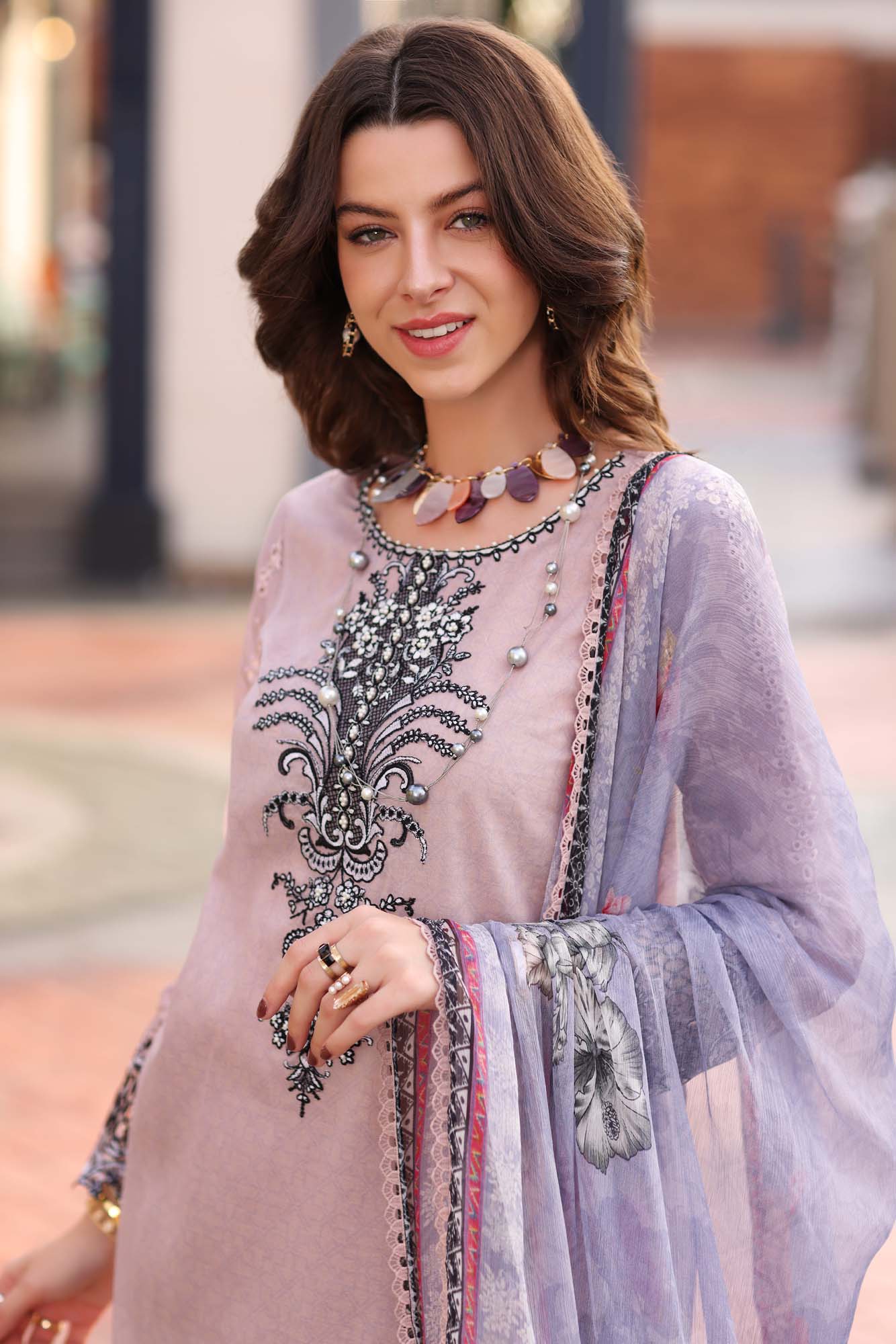 Noor by Saadia Asad Embroidered Lawn Suits Unstitched 3 Piece D-7A