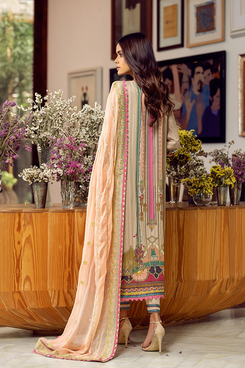 Florence By Rang Rasiya Embroidered Lawn Suits Unstitched 3 Piece FL - 07 Siena