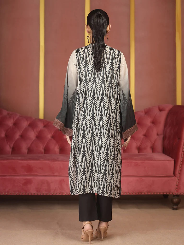 Salitex Digital Printed Lawn Kurti 1 Piece Unstitched - UK-82