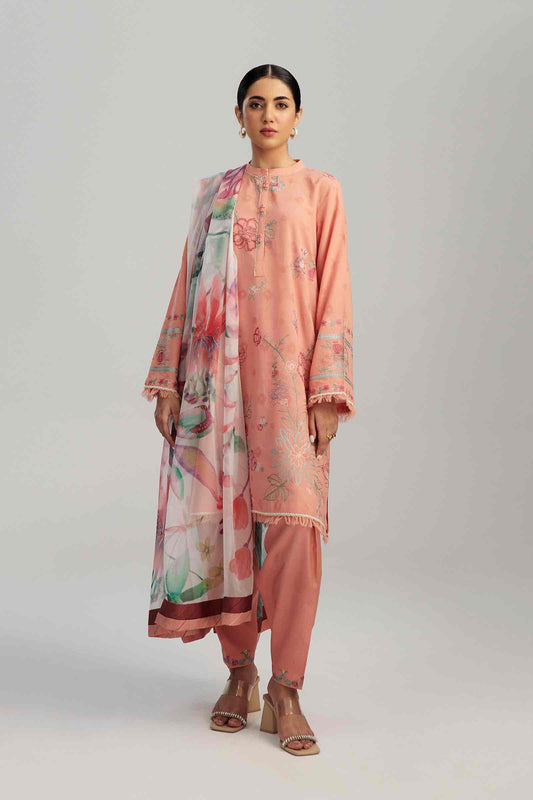 Coco by Zara Shahjahan Embroidered Lawn Suits Unstitched 3 Piece Z23-8a