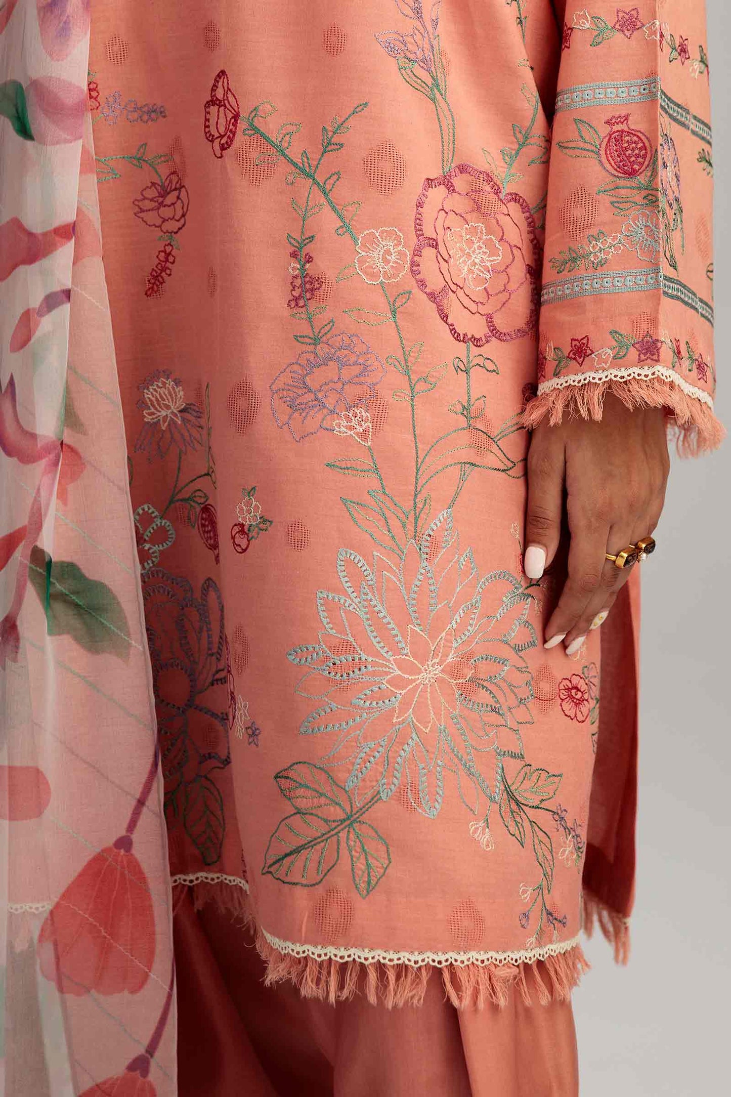Coco by Zara Shahjahan Embroidered Lawn Suits Unstitched 3 Piece Z23-8a