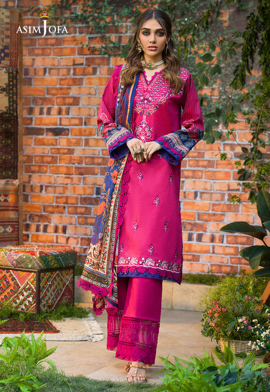 Rania By Asim Jofa Embroidered Lawn Suits Unstitched 3 Piece AJPR-08