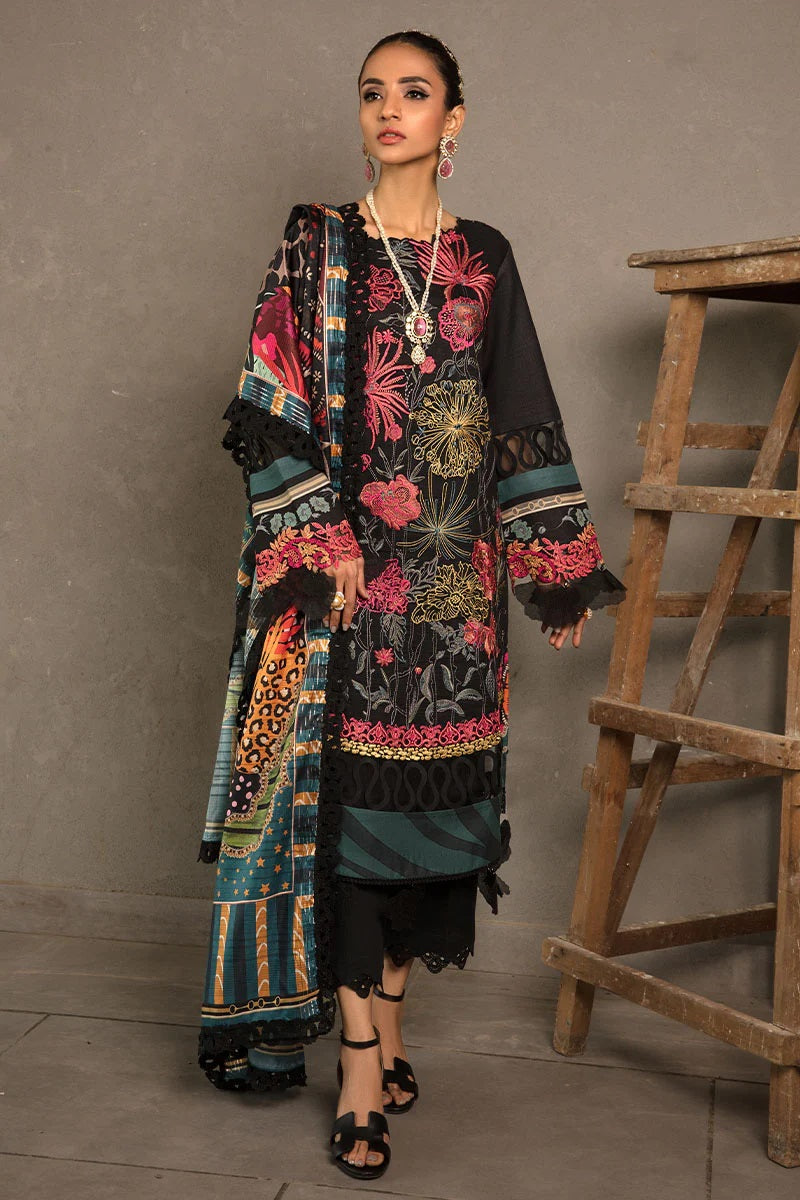 Florence By Rang Rasiya Embroidered Lawn Suits Unstitched 3 Piece RRF-8 Carnation