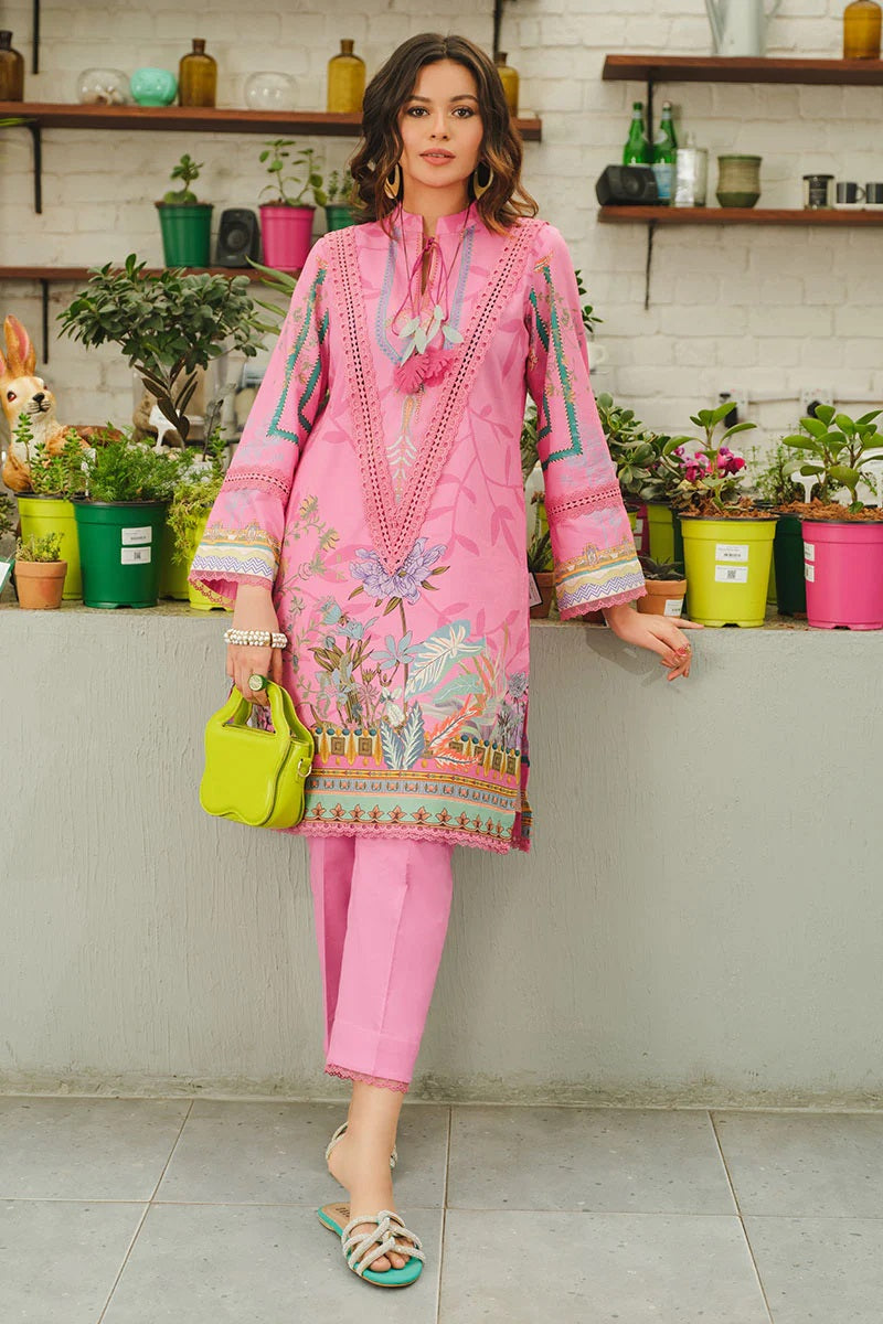 Rang Rasiya Printed Lawn Unstitched Kurti RRT-08 Oriana - Pret Collection